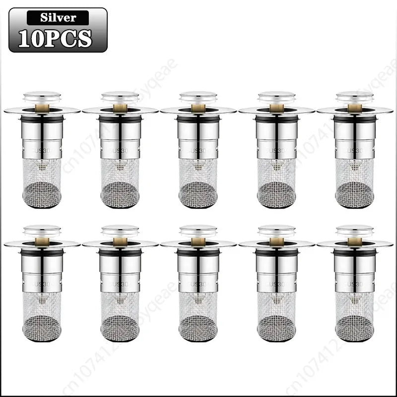 Abflussfilter aus Edelstahl – Anti-Geruch, Anti-Verstopfung, Pop-up-Design, rostfrei