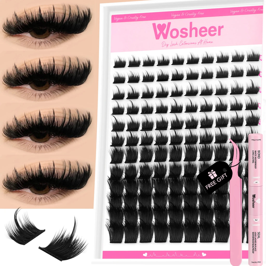 WOSHEER Manga Lashes – Dein DIY Cat-Eye Wimpernverlängerungs-Set