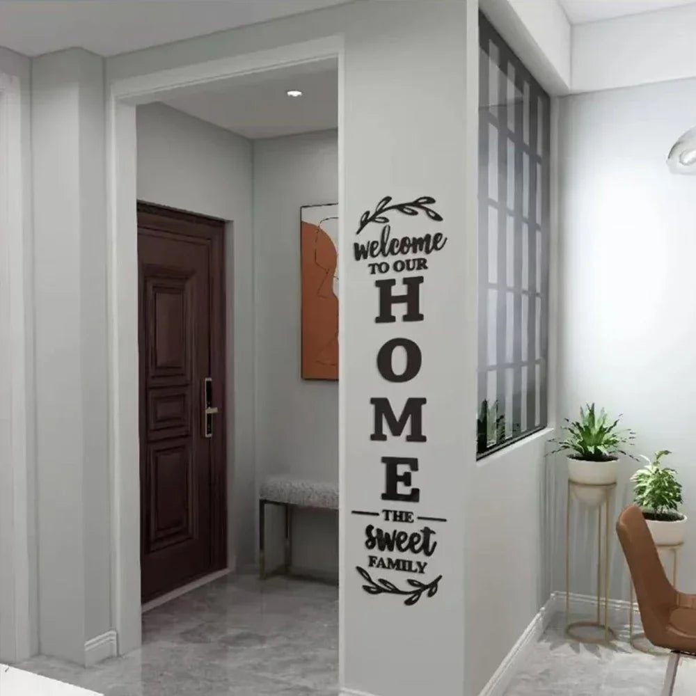 Englische Acryl-Spiegelbuchstaben – Wandsticker Deko